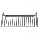 Outdoor Balcony Electrostatic Wrought Iron Guardrail Fence Railing Galvanised Steel for sale
