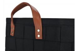 China Rectangular 3mm 5mm Felt Storage Bin With PU Handles supplier