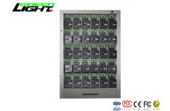 China 30 Units Charger Rack Coal Miner Cap Lights With Power Switch Indication Light supplier