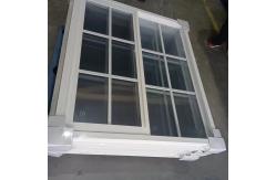 China Good Market Reputation UPVC Single Hung Window Featuring Pvc Grid Design supplier