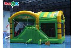 China Lion Theme Tarpaulin Inflatable Bounce Slide For Backyard Public supplier