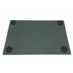 Rough Edges Slate Cheese Cutting Board Rectangular Shape 30cm x 20cm With Pads