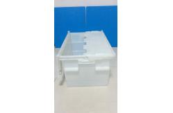 China Standard Size PP Plastic Attached Lid Containers Higher Loading Capacity supplier