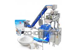 China Touch Screen Doypack Filling Machine 2 Head Weighing SS Rice Packing Equipment supplier