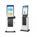 Cash Accept Self Service Machine , Payment Terminal Kiosk For Government Hospital for sale