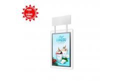 China Hanging High Brightness LCD Display Dual Screens With 700nits 65 4K Touching supplier
