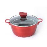 Tempered Glass Lid Sgs 1.5qt Aluminium 2mm Mini Sauce Pots for sale