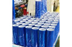China Dark Blue Custom Self Adhesive Logo Coloured Tape With Logo supplier