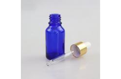 China Matt Blue Essential Oil Empty Glass Bottle Reusable And Recyclable supplier