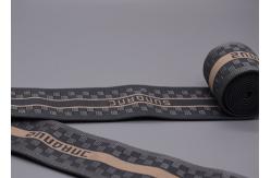 China Double Sided Recycled Jacquard Elastic Band Custom 40mm For Garments supplier