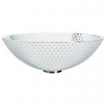 Super Clear Glass Vanity Sinks Bowl Bathroom Transparent CNC Engraving
