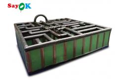 China Inflatable Carnival Games Kids 10x10x2.5m Inflatable Sports Games Obstacle Course supplier