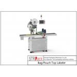 Servo Control System Bag / Pouch Top Labeler Self Adhesive Sticker