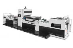 China Fully Automatic Window Water Based Glue Thermal Film Laminating Machine NFM-E1080W supplier