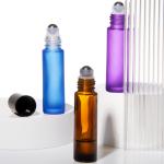 10Ml  Roll On Glass Roller Perfume Bottle With Stainless Steel Roller Ball for sale