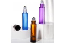 China 10Ml  Roll On Glass Roller Perfume Bottle With Stainless Steel Roller Ball supplier
