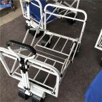 Retractable Handle Collapsible Camping Trolley Folding Wagon With Rubber Wheels PP for sale