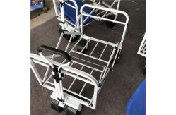 China Retractable Handle Collapsible Camping Trolley Folding Wagon With Rubber Wheels PP supplier