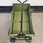 Wide Wheels Collapsible Beach Cart Multipurpose Camping Cart Folding Stroller Wagon
