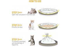China Scented And Unscented Drawstring LDPE Cat Litter Box Liners supplier