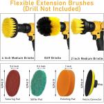 7pcs M14 Cordless Power Drill Brush Cleaning Attachment Interchangeable
