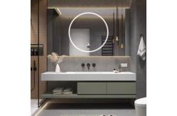 China Plywood Bathroom Vanity Units , slate Countertop  Floating Vanity Cabinet supplier
