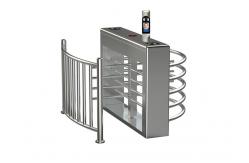 China Waist Height IP65 SUS304 Revolving Turnstile Barrier supplier