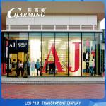 Pixel Pith P3.91MM Transparent LED Video Wall Display Multipurpose 100x50CM for sale