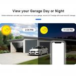 Wifi Garage Monitor Camera Mini Garage Door Camera Night Vision