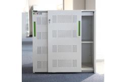 China Knock Down Sliding Door Metal Filing Cabinets With Handle Lock supplier