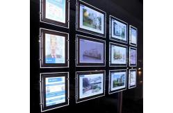 China A3 A4 Crystal Light Box Led Frames Illuminated Light Box Hanging Window Display supplier