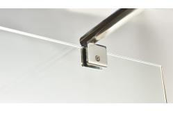 China 8mm Pivot Shower Screen 600x2000mm Aluminum Frame supplier
