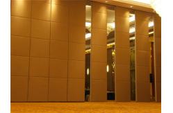China Office Acoustic Room Dividers , Melamine Surface Sliding Movable Partition Wall supplier