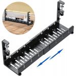 Adjustable Wire Cable Tray for Office Desk Storage No Drilling Carbon Steel Polishing for sale