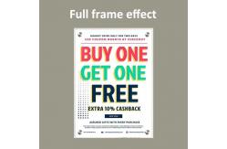 China Custom Size A3 Wall Mounted Document Holder Transparent Acrylic Billboard ODM supplier