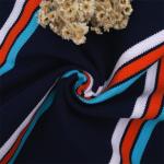 Breathable And Comfortable And Natural Wear-Resistant Striped Knit Fabric For Polo Shirt for sale