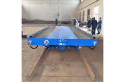 China 35 Tons Material Handling Trolley , Stepless Speed Hydraulic Lifting Transfer Cart supplier