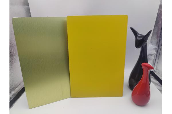 High Gloss Surface Wooden Aluminum Composite Plate For Billboards