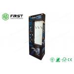 Custom Matte Black Folding Corrugated Cardboard POP Displays Hook Display