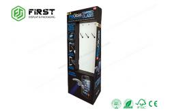 China Custom Matte Black Folding Corrugated Cardboard POP Displays Hook Display supplier