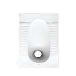 Front Outlet Ceramic Squat Pan Without Trapway Portable Floor Squat Toilet for sale