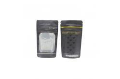 China ODM See Through Pouches Resealable Snacks Stand Up Pouch Black SGS supplier