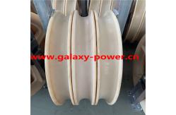 China Diameter 660x100mm Three Wheels Conductor Stringing Block Transmission Line Tool supplier