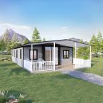 40ft Large Living Space Expanding Container Homes with Balcony for Backyard for sale