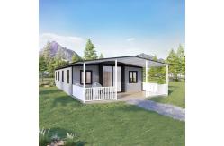 China 40ft Large Living Space Expanding Container Homes with Balcony for Backyard supplier