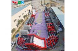 China 150m 495ft Commercial Inflatable Obstacle Course For Adult supplier