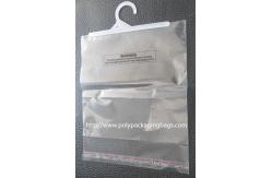 China OEM Self Adhesive Clothes Packaging Plastic Bag with Hook supplier