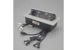 China Table Top Electrical Outlet Socket For Kitchen And Office Power Socket supplier