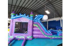 China Custom Size Inflatable Bounce House With Water Slide supplier