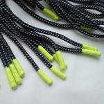 Shiny Silicone Ends Polyester Fibers 90cm Braided Silk Cord for sale